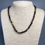 Necklace Tourmaline natural stone faceted rondelle, diameter 6x4.5mm+-, length 50cm +