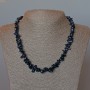 Aventurine “Cairo Night” Necklace, natural stone chips, diameter 9x4mm+/-, length 45cm+/- with clasp