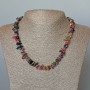Tourmaline Necklace, natural stone chips, diameter 8x4mm+/-, length 47cm+