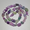 Fluorite Beads, Natural Raw Stone Tumbled, Diameter 8x10mm+/-, Length 38cm+/- on a Strand