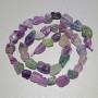 Fluorite Beads, Natural Raw Stone Tumbled, Diameter 8x10mm+/-, Length 38cm+/- on a Strand
