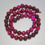 Raspberry Cat's Eye Beads Natural Stone Smooth Round, Diameter 8mm+-, Length 37cm+- on a Strand
