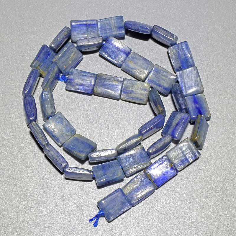 Kyanite Beads Natural Stone Rectangle, Diameter 8x10mm+-, Length 40cm+- on a Strand