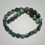 Green Agate Beads Natural Stone Bar, diameter 9x12mm+-, length 38cm+- on nylon thread