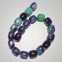 Beads Agate natural stone bar, diameter 16x19mm+/-, length 38cm+/- on fishing line