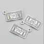 Jewellery Finding Pendant "Money" 7x13mm, Pack of 25pcs+/-, 20g