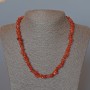 Carnelian Necklace, Natural Tumbled Stone, Diameter 8x4mm+-, Length 48cm+
