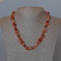 Carnelian Necklace, Natural Stone Chips, Diameter 8x4mm+-, Length 47cm+