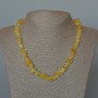 Citrine Necklace, Natural Stone Chips, Diameter 8x5mm+-, Length 48cm+