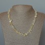 Citrine & Rock Crystal Necklace, Natural Stone Chips, Diameter 8x4mm+-, Length 47cm+