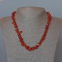 Red Jasper Necklace, Natural Stone Chips, Diameter 8x3mm+-, Length 46cm+