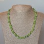 Prehnite Necklace Natural Stone Chips, Diameter 8x2mm+/-, Length 48cm+