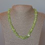Prehnite Necklace Natural Stone Chips, Diameter 8x4mm+/-, Length 48cm+