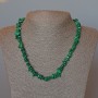Malachite Necklace Natural Stone Chips, Diameter 8x3mm+/-, Length 48cm+