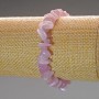 Kunzite Bracelet, natural stone chip, diameter 8x4mm+-, length 18cm (stretch)