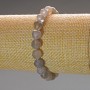 Labradorite Bracelet, natural stone faceted bead, diameter 8mm+-, length 18cm (stretch)