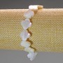 Mother-of-Pearl Clover Bracelet, Diameter 12x3mm+/-, Length 18cm (Stretch)