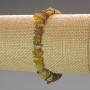 Grossular (Green Garnet) Bracelet Natural Stone Chips, Diameter 7x3mm+/-, Length 18cm (Stretch)