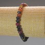 Tourmaline Bracelet Natural Stone Faceted Rondelle, Diameter 6x4.5mm+/-, Length 18cm (Stretch)