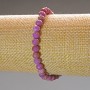 Phosphosiderite Bracelet Natural Stone Faceted Round, Diameter 6mm+/-, Length 18cm (Stretch)