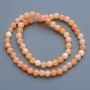 Dyed Quartz Beads Smooth Round, Diameter 6.5mm+/-, Length 37cm+/- on Nylon Thread