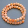 Dyed Quartz Beads Smooth Round, Diameter 10mm+/-, Length 38cm+/- on Nylon Thread