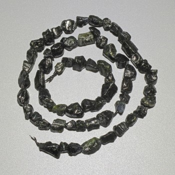 Golden Sheen Obsidian Beads Natural Stone Tumbled, Diameter 6mm+/-, Length 40cm+/- on a Strand