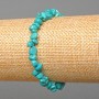 Turquoise Bracelet, blue chip, diameter 6x4mm+-, length 18cm (stretch)