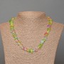Multicolour Glass Necklace, Chips, Diameter 10x4mm+-, Length 47cm