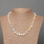 Morganite Necklace, Natural Stone Chips, Diameter 9x3mm+-, Length 48cm