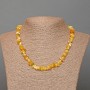 Yellow Turquoise Necklace, Natural Stone Chips, Diameter 7x3mm+-, Length 47cm