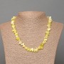 Jadeite Necklace, Stone Chips, Diameter 8x3mm+-, Length 47cm