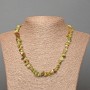 Green Jasper Natural Stone Chip Necklace, Diameter 7x3mm+/-, Length 47cm