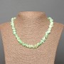 Amazonite Natural Stone Chip Necklace, Diameter 7x3mm+/-, Length 47cm