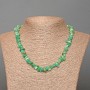 Amazonite Natural Stone Chip Necklace, Diameter 7x3mm+/-, Length 46cm