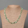 Assorted Natural Stone Chip Necklace, Diameter 8x4mm+/-, Length 48cm