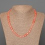 Chalcedony Necklace, natural stone oval beads, diameter 8x10mm+/-, length 48cm+
