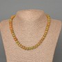 Heliotrope Jasper Necklace natural stone smooth rondelle, diameter 8x5mm+/-, length 47cm+