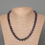 Aventurine "Cairo Night" (Synthetic) Necklace, Smooth Rondelle, Diameter 9x7mm+/-, Length 50cm+