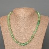 Nephrite Necklace, Natural Stone Smooth Rondelle, Diameter 9x7mm+/-, Length 49cm+