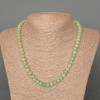 Nephrite Necklace, Natural Stone Smooth Rondelle, Diameter 8x5mm+/-, Length 48cm+
